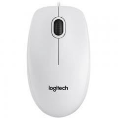 Mouse Optic Logitech B100, USB, White