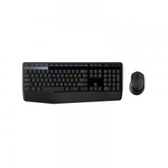 Kit Wireless Logitech MK345 - Tastatura, USB, Layout US, Black + Mouse Optic, USB, Black