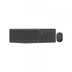 Kit Wireless Logitech MK235 - Tastatura, USB, Black + Mouse Optic, USB, Black-Grey