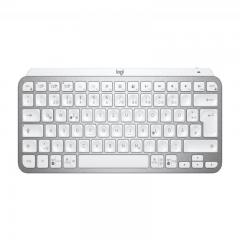 Tastatura Wireless Logitech MX Keys Mini, White LED, Bluetooth, Layout US, Pale Grey