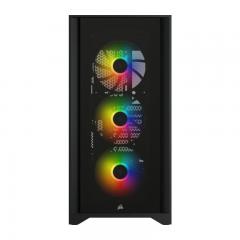 Carcasa Corsair iCUE 4000X RGB, Mid-Tower, fara sursa, ATX, Black