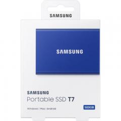 SSD Portabil Samsung T7, 500GB, USB-C 3.2, Blue