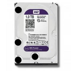 Hard Disk Western Digital Purple 1TB, 64MB, 5400 RPM, SATA 6Gbps, 3.5'' Video Surveillance
