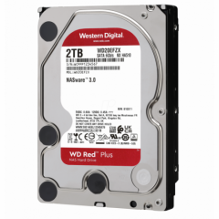 HDD NAS WD Red Plus (3.5'', 2TB, 128MB, 5400 RPM, SATA 6Gbps)