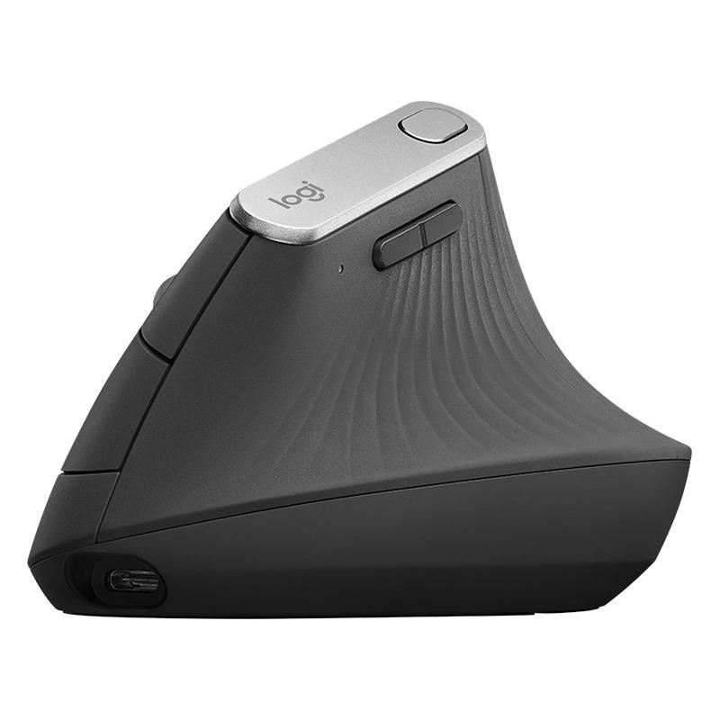 Mouse Optic Logitech MX Vertical Advanced, USB Wireless, Black