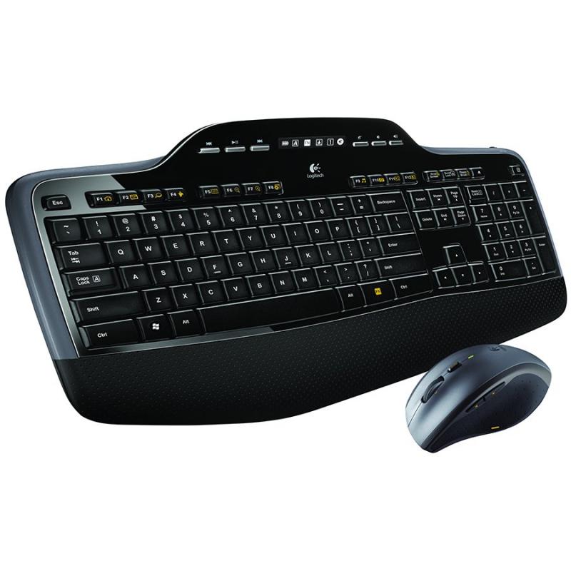 Kit Wireless Logitech MK710 - Tastatura, USB, Black + Mouse Optic, USB, Black