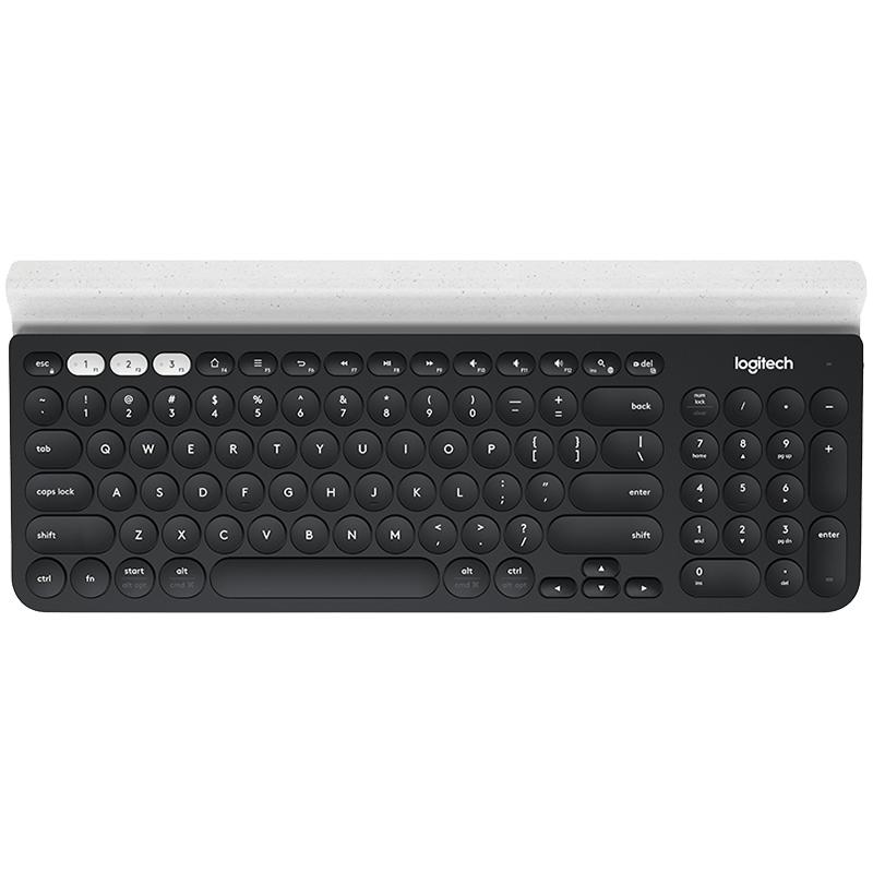 Tastatura Wireless Logitech K780, Bluetooth, Black-White