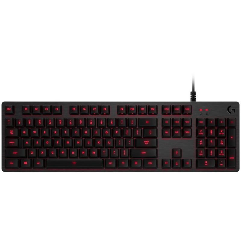 Tastatura Logitech G413, Red LED, USB, Layout US, Carbon