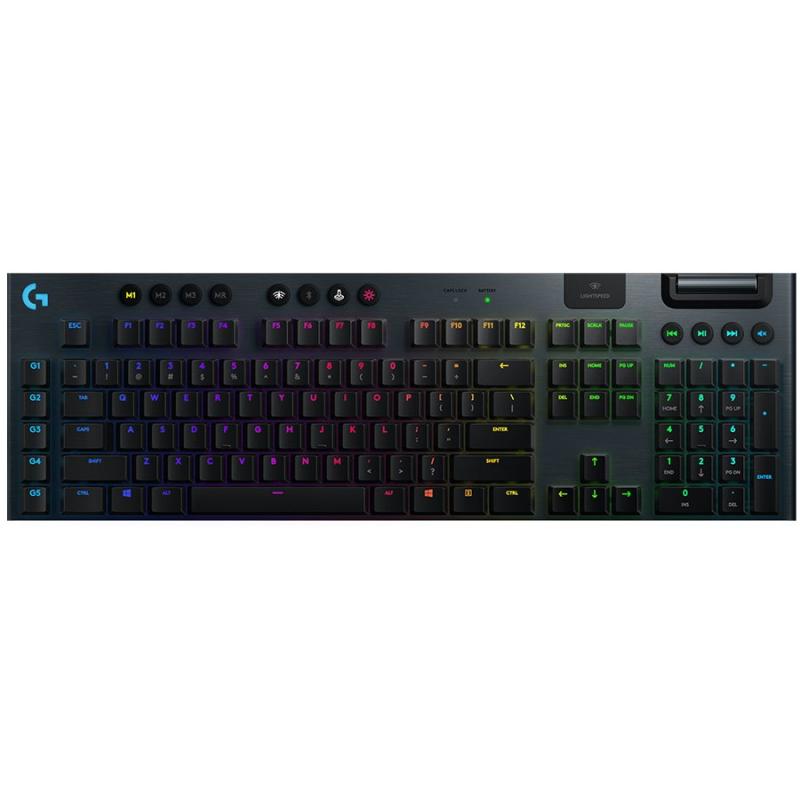 Tastatura Wireless Logitech G915 GL Tactile, RGB LED, USB, Layout US, Black