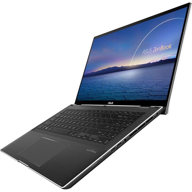 Laptop 2-in-1 Asus ZenBook Flip UX564EI-H2051W, Intel Core i7-1165G7, 15.6inch Touch, RAM 16GB, SSD 512GB + 32GB Intel Optane, nVidia GeForce GTX 1650 Ti 4GB, Windows 11, Mineral Grey